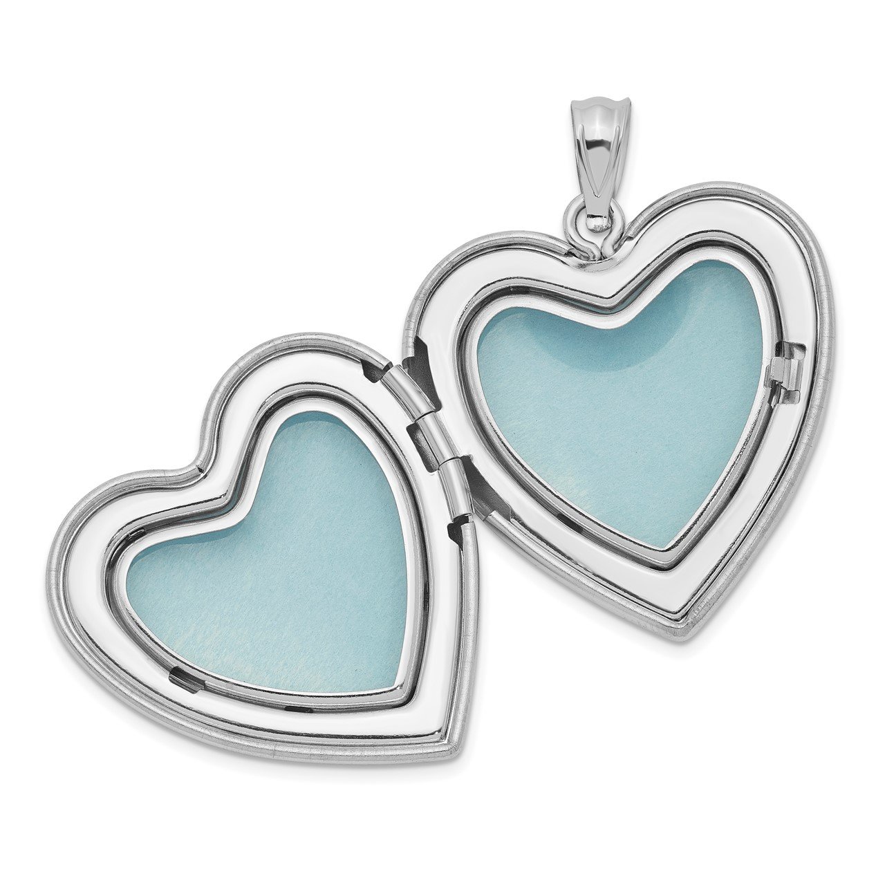 Sterling Silver Rhodium-plated Always With You Ash Holder Heart Locket-3