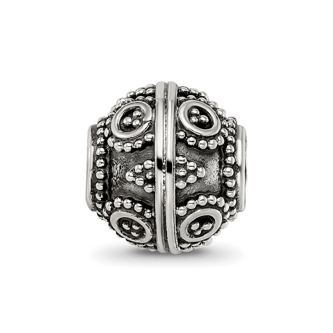 Sterling Silver Reflections Decorative Bali Bead-3