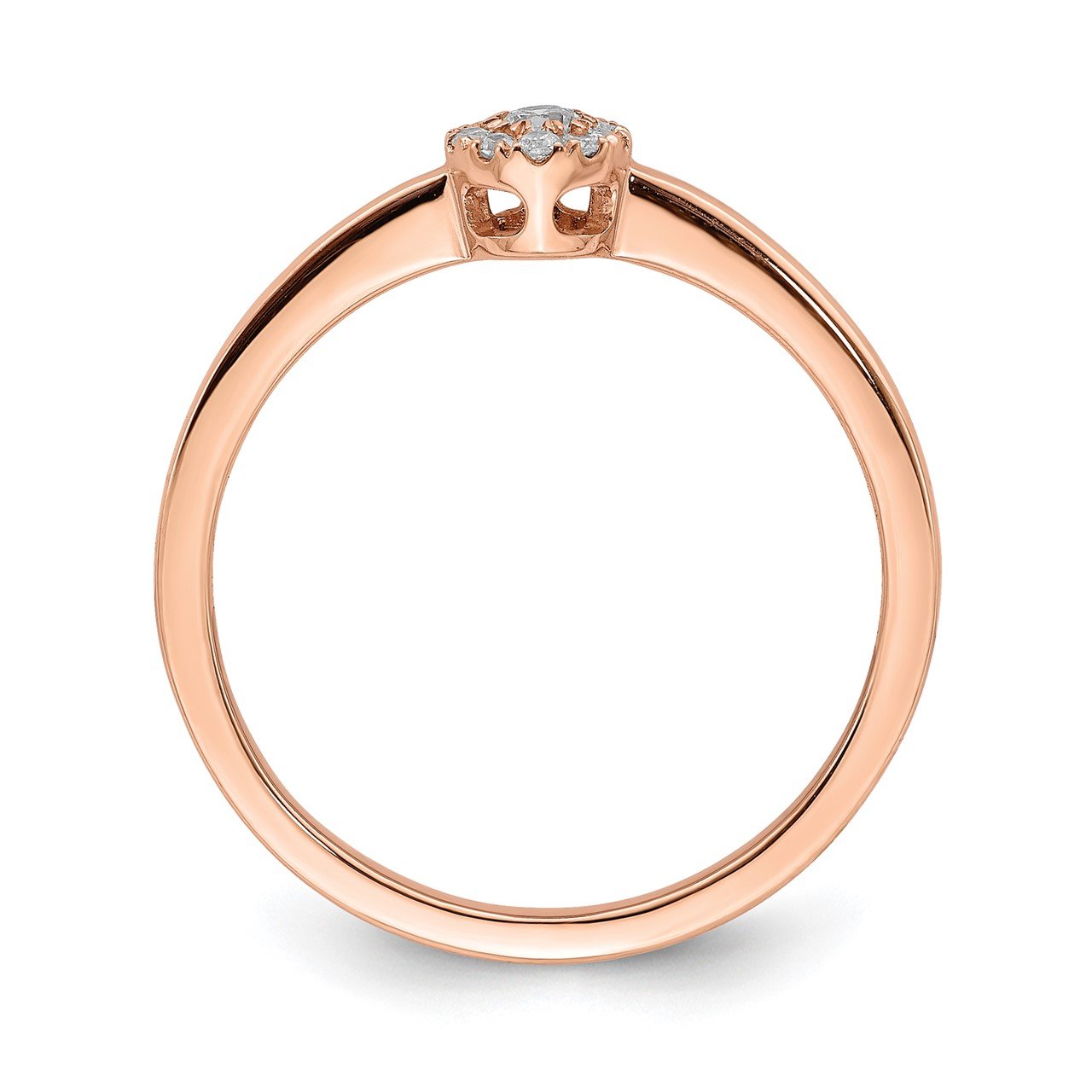 14k Rose Gold Diamond Promise Ring-1