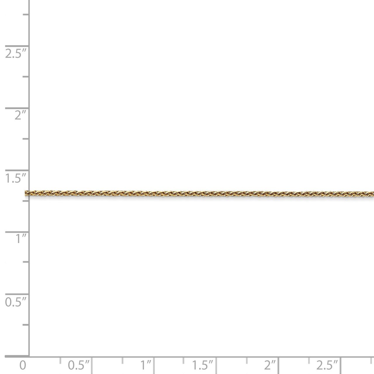 14K 1.0mm Parisian D/C Wheat Chain-3