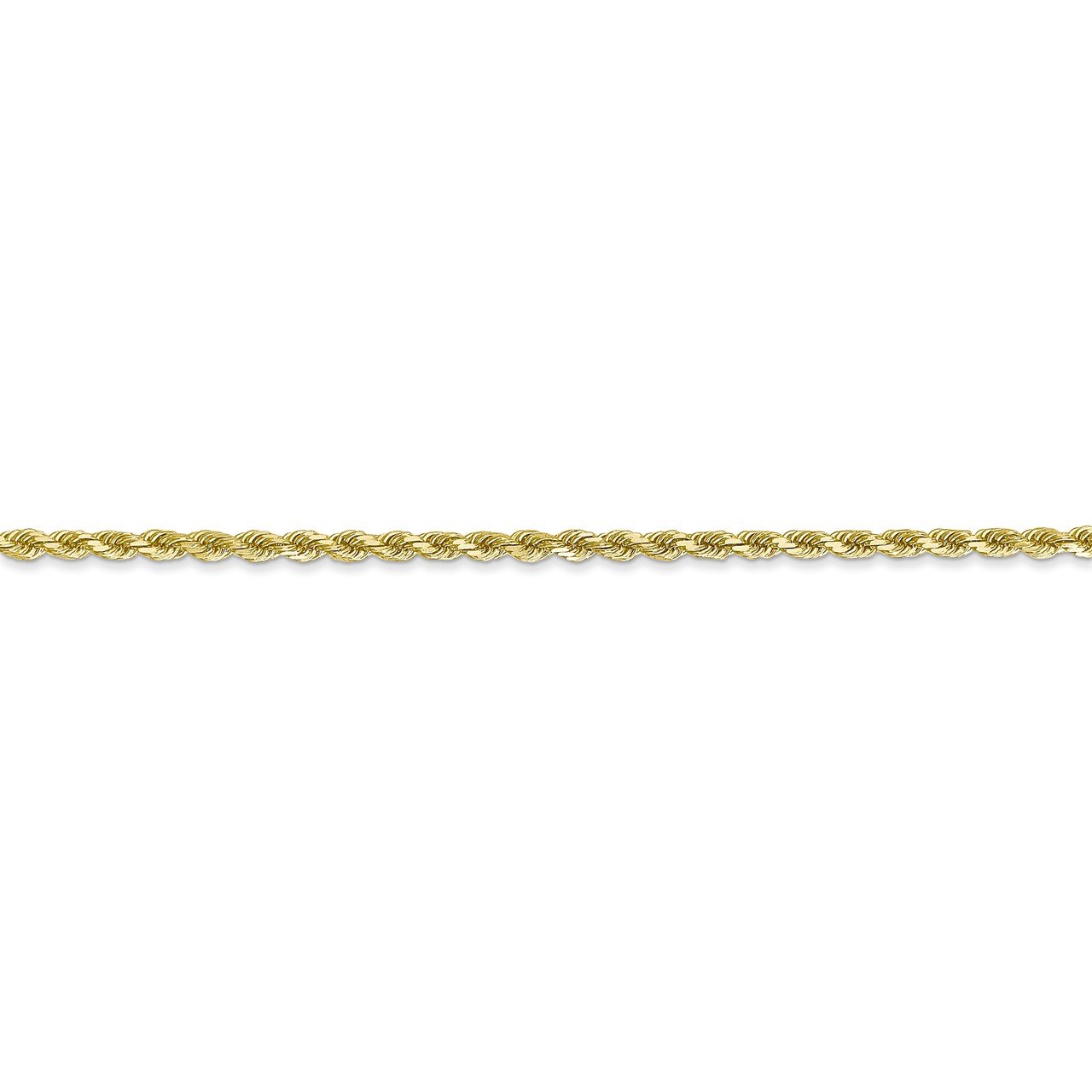 10k 2mm Diamond-cut Rope Chain-2