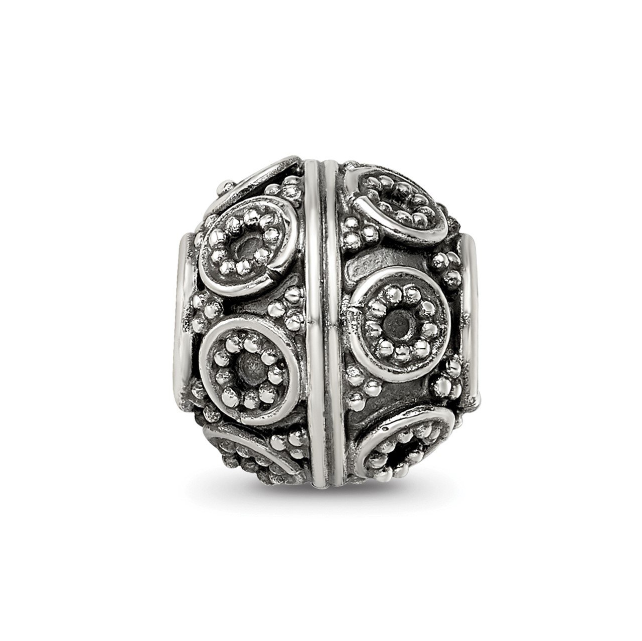Sterling Silver Reflections Decorative Bali Bead-3
