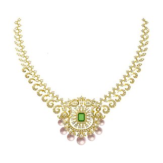 18k Yellow Gold 5.334 Ct. Diamond Diamond Necklace