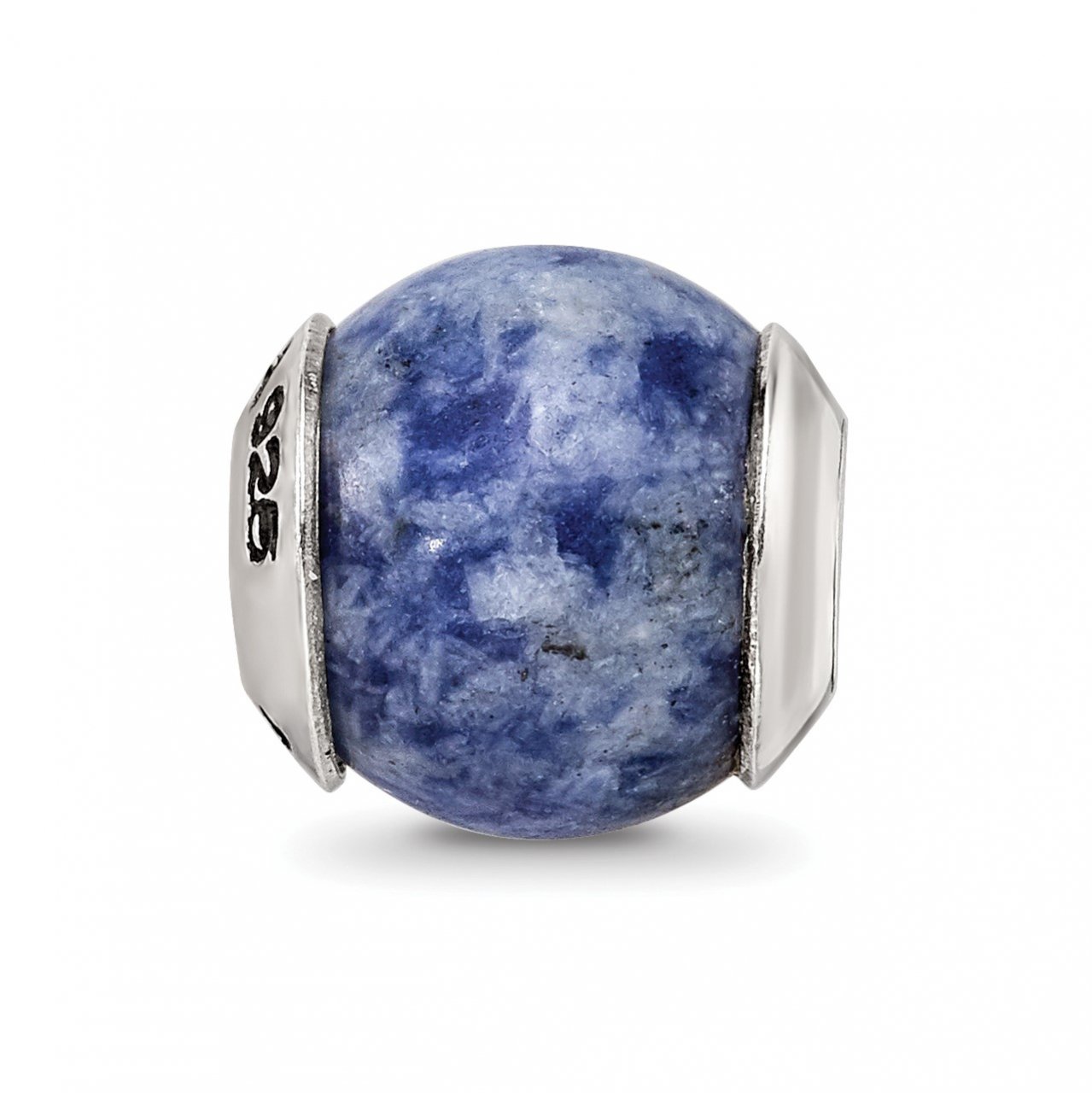 Sterling Silver Reflections Sodalite Stone Bead-2