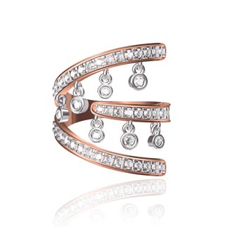 14K Rose Gold Natural Diamond New Design Ring