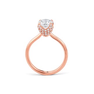 14K Rose Gold Diamond Ring (Center Stone Not Included)