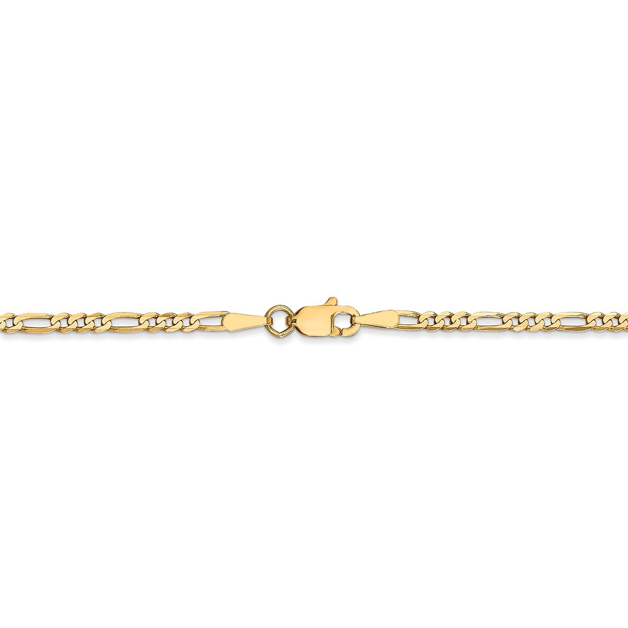 14k 2.25mm Flat Figaro Chain-3