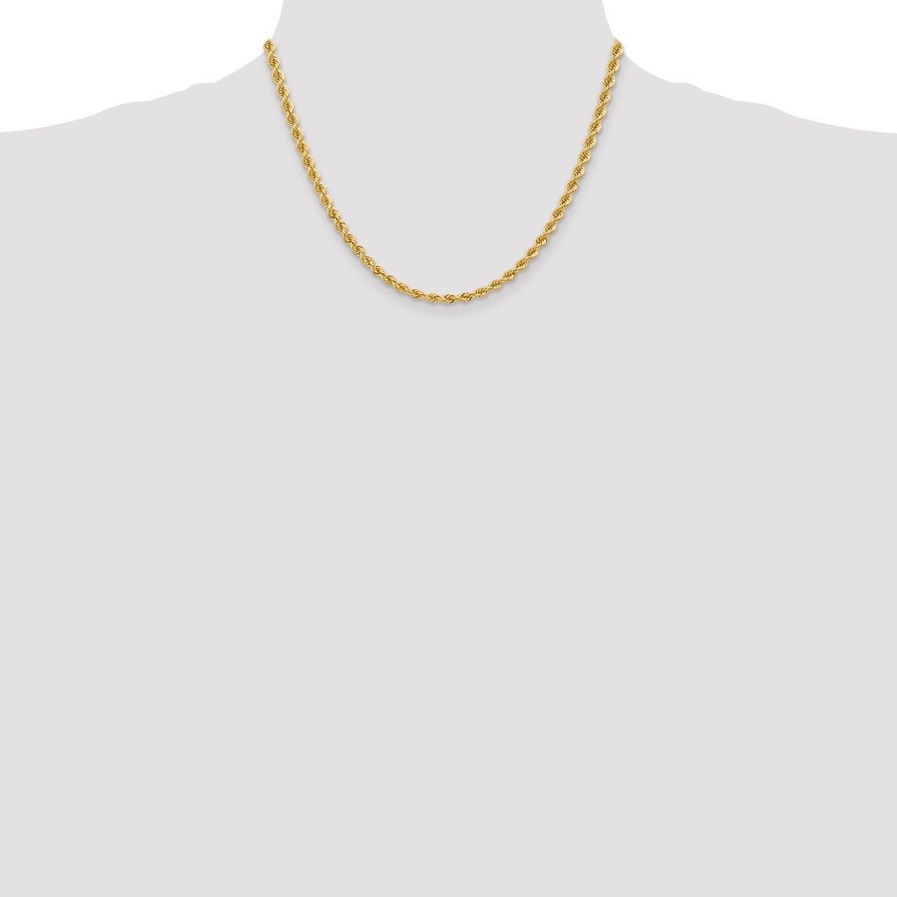 14k 4mm Regular Rope Chain-1