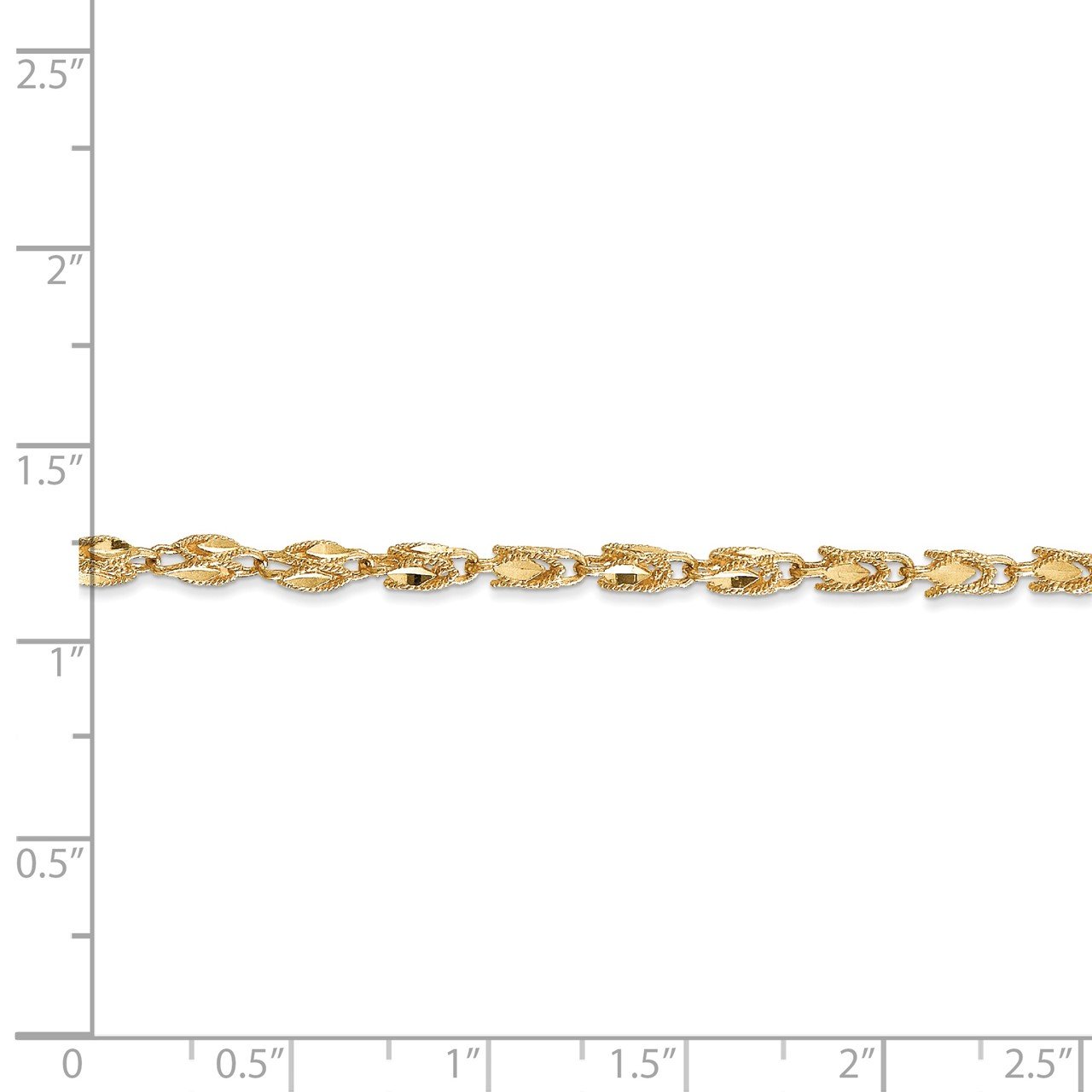 14k 2.5mm Marquise Rope Chain-4