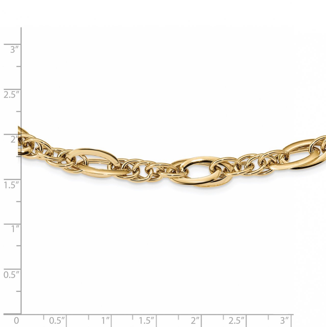 14k Fancy Link 18in Necklace-1