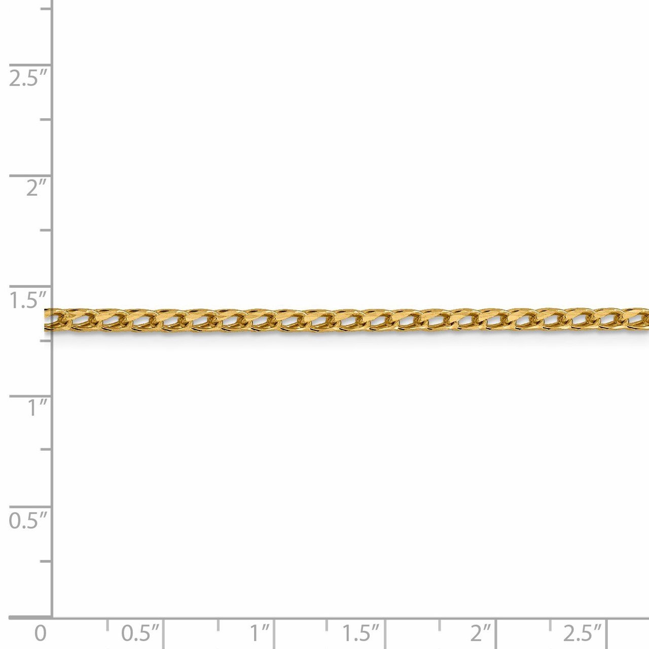 Leslie's 14K 2.45mm D/C Open Franco Chain-4