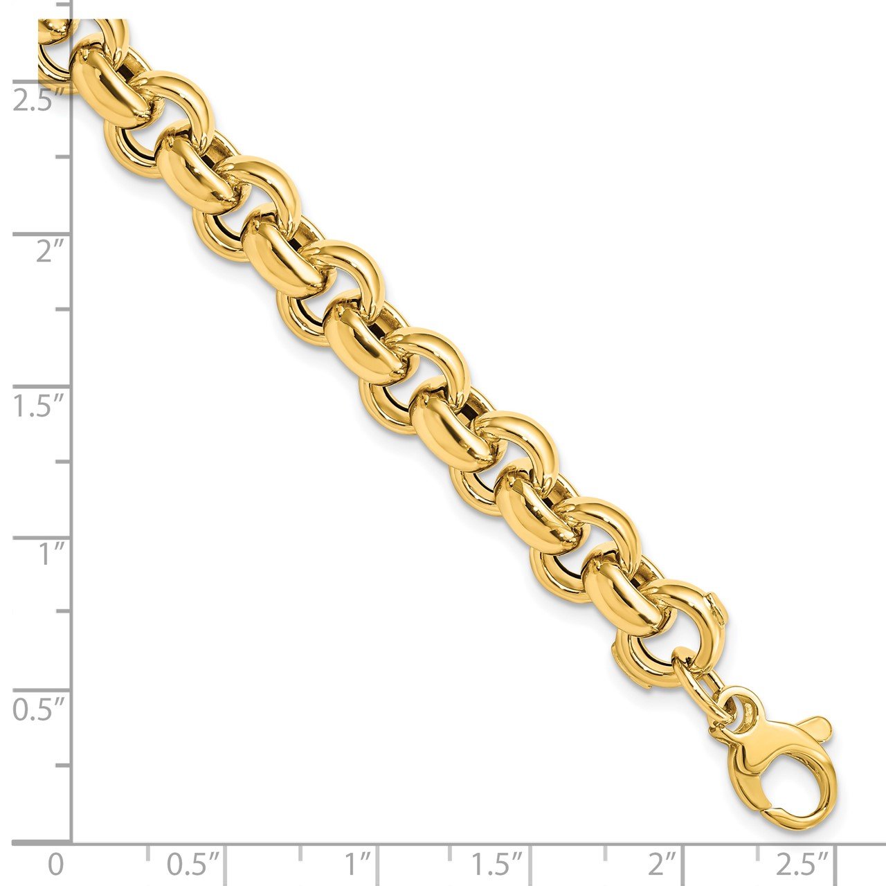 Leslie's 14K Polished Rolo Link Necklace-4