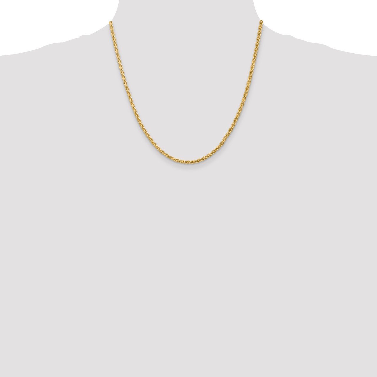 14k 3mm Parisian Wheat Chain-1