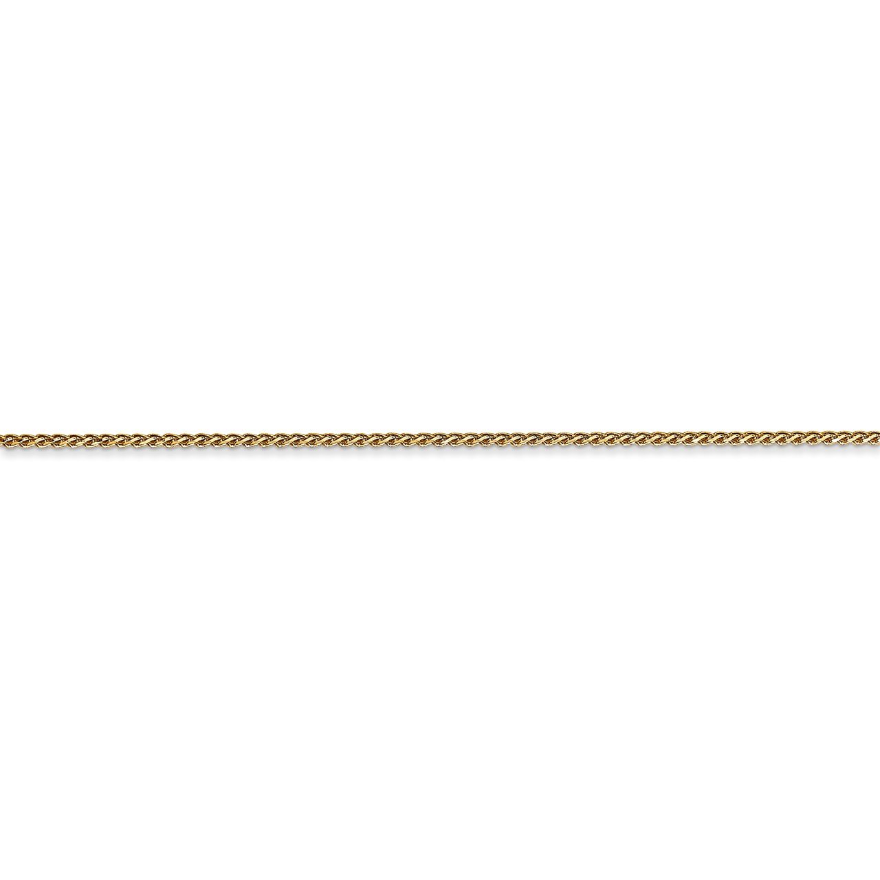 14k 1mm D/C Spiga with Lobster Clasp Chain-2