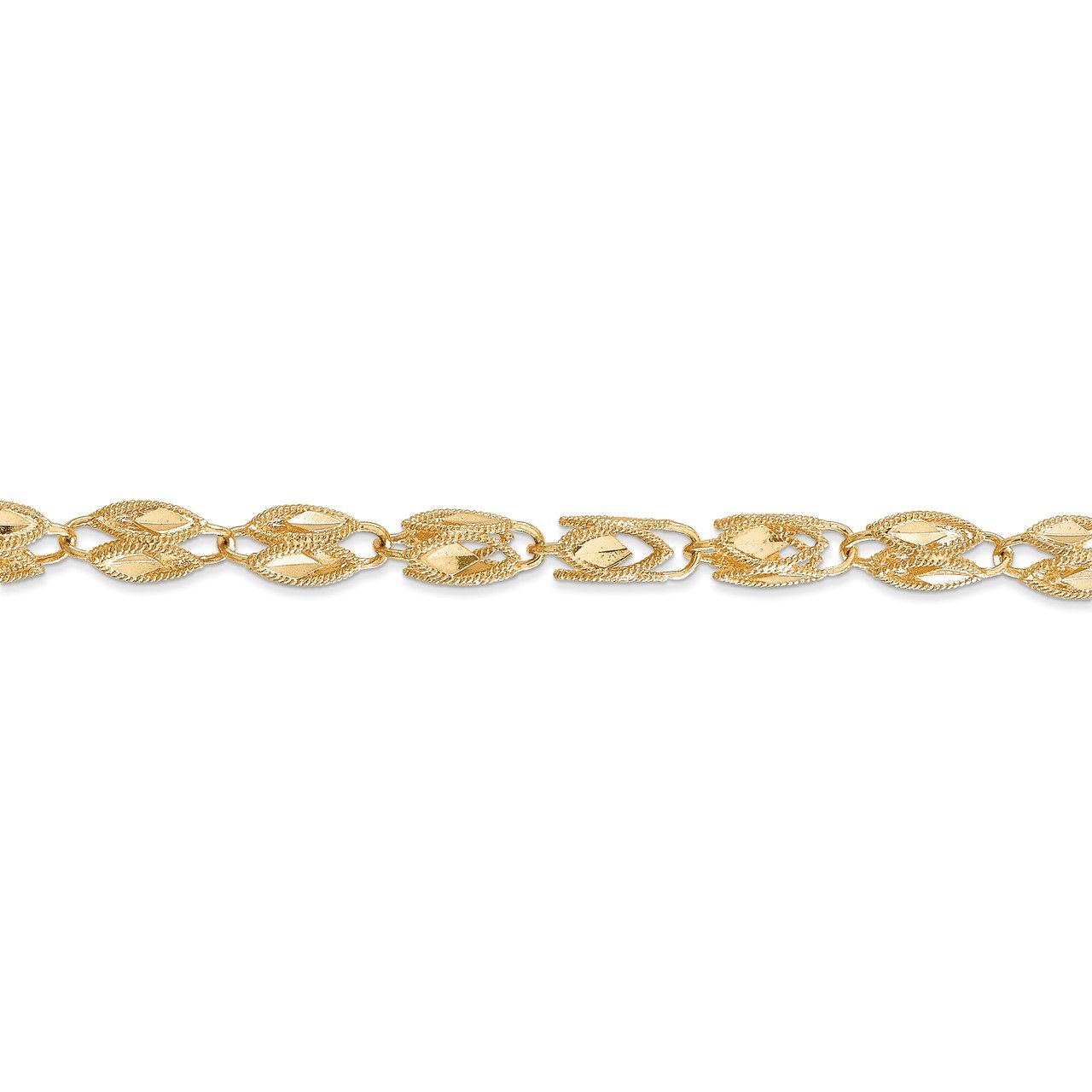 14k 4mm Marquise Rope Chain-2