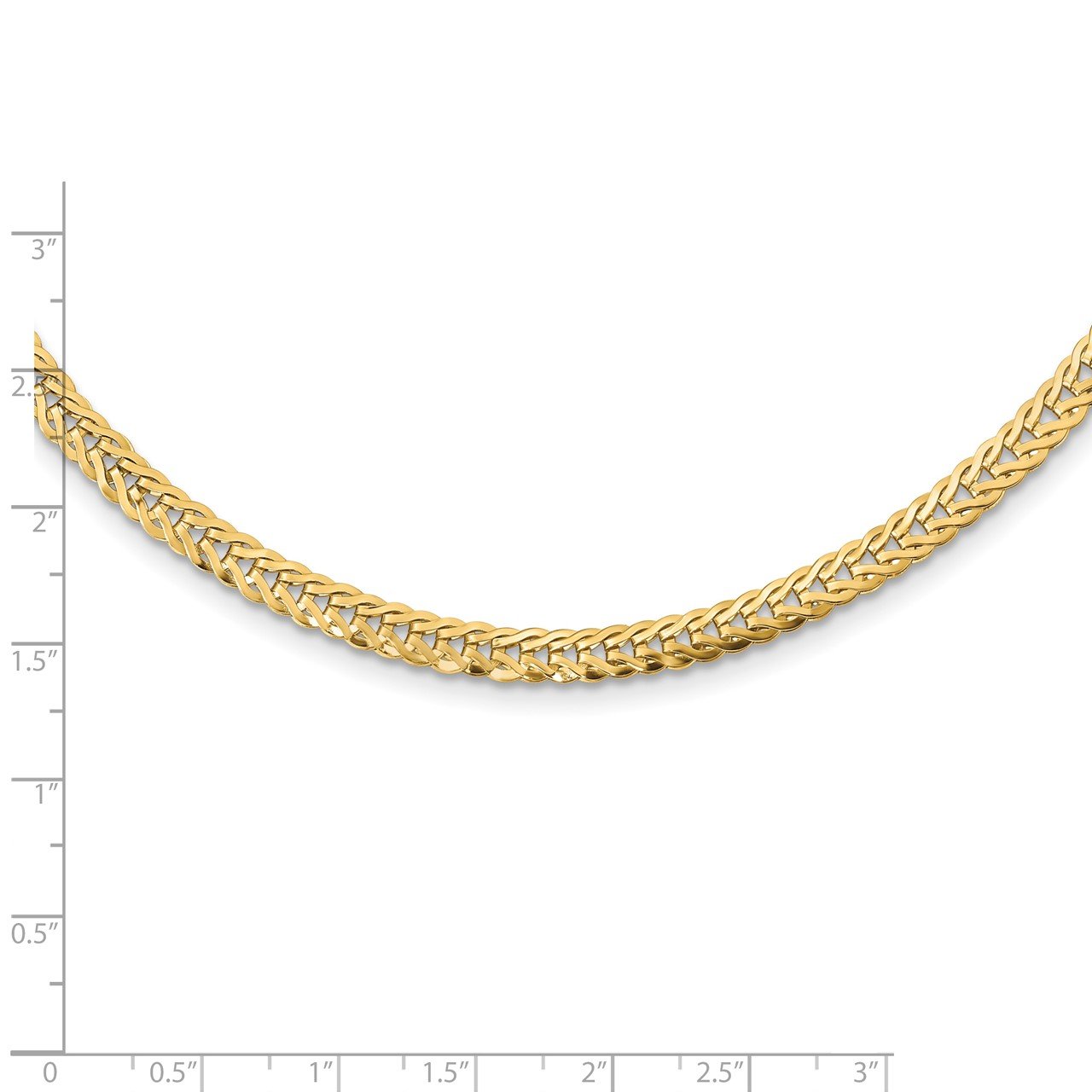 14k Polished Fancy Link 17in Necklace-2