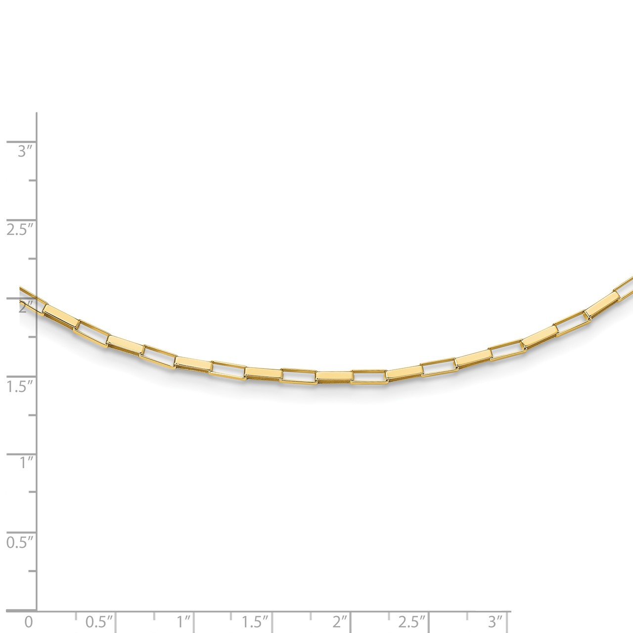 14K Polished Fancy Box Links 17in Necklace-1