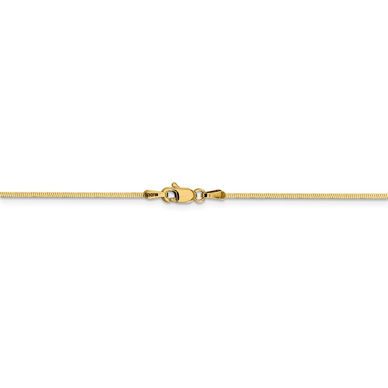 14k 1.4mm Octagonal Snake Chain-3