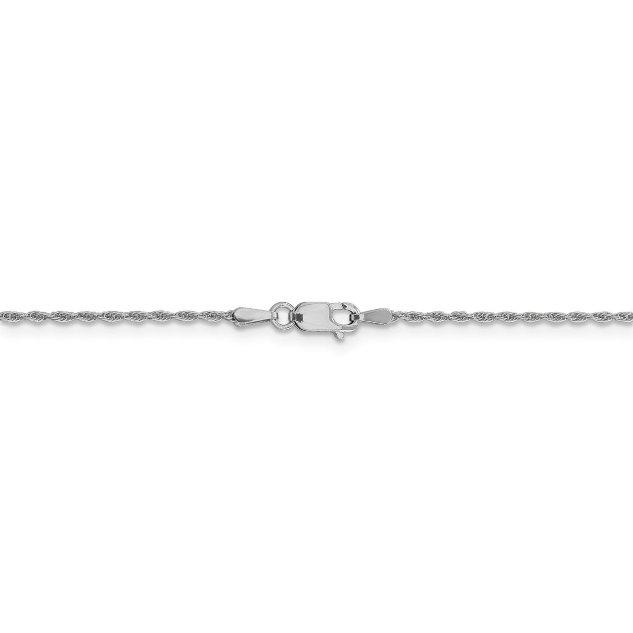 Leslie's 14K White Gold 1.3mm Loose Rope Chain-3