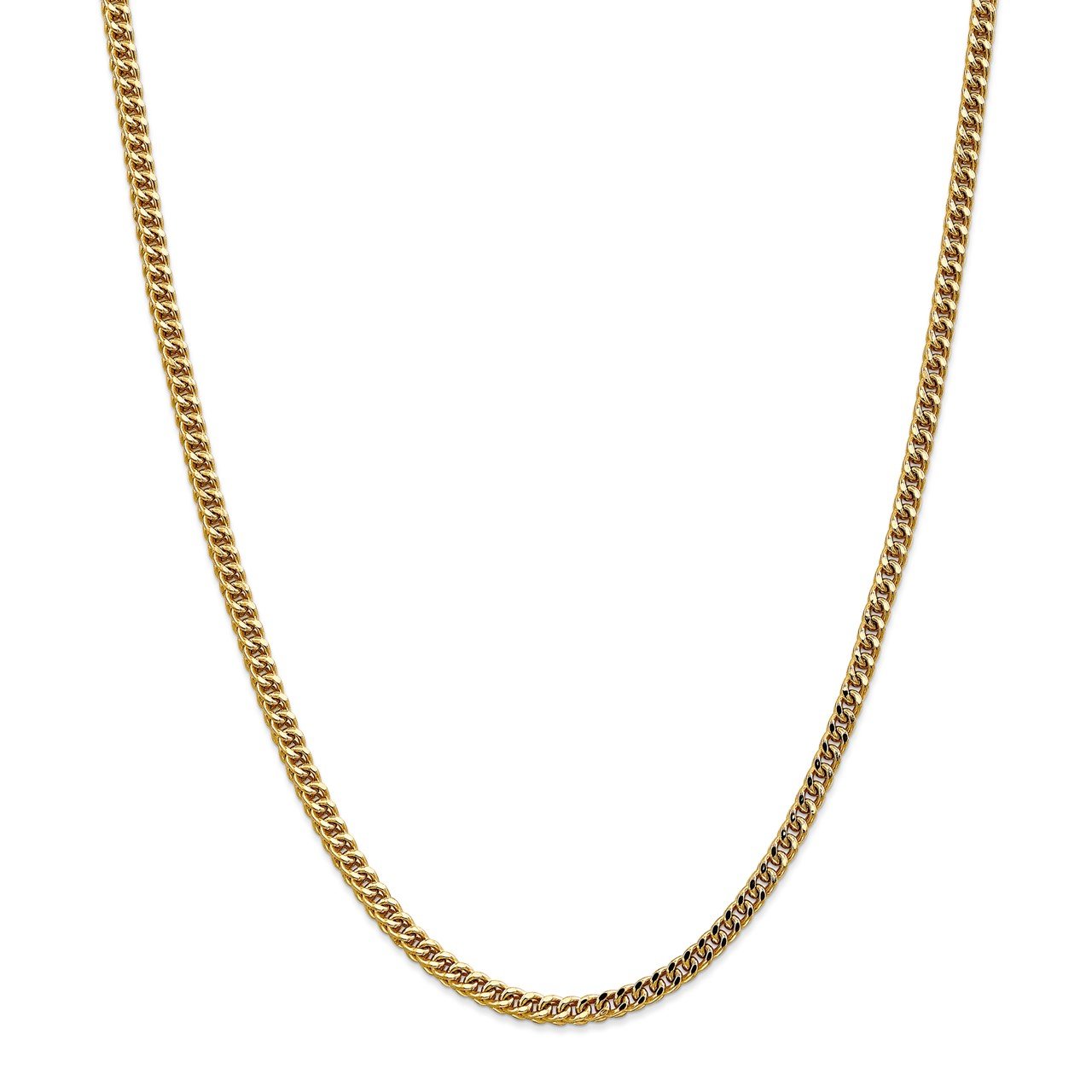 14k 3.7mm Semi-Solid Franco Chain
