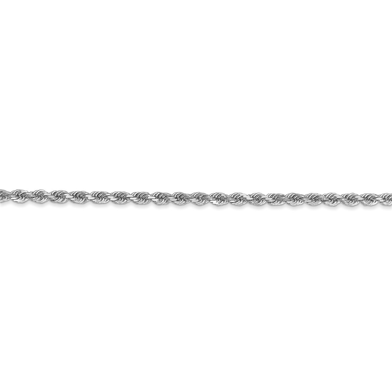 Leslie's 14K White Gold 2.5mm Diamond-Cut Rope Chain-2