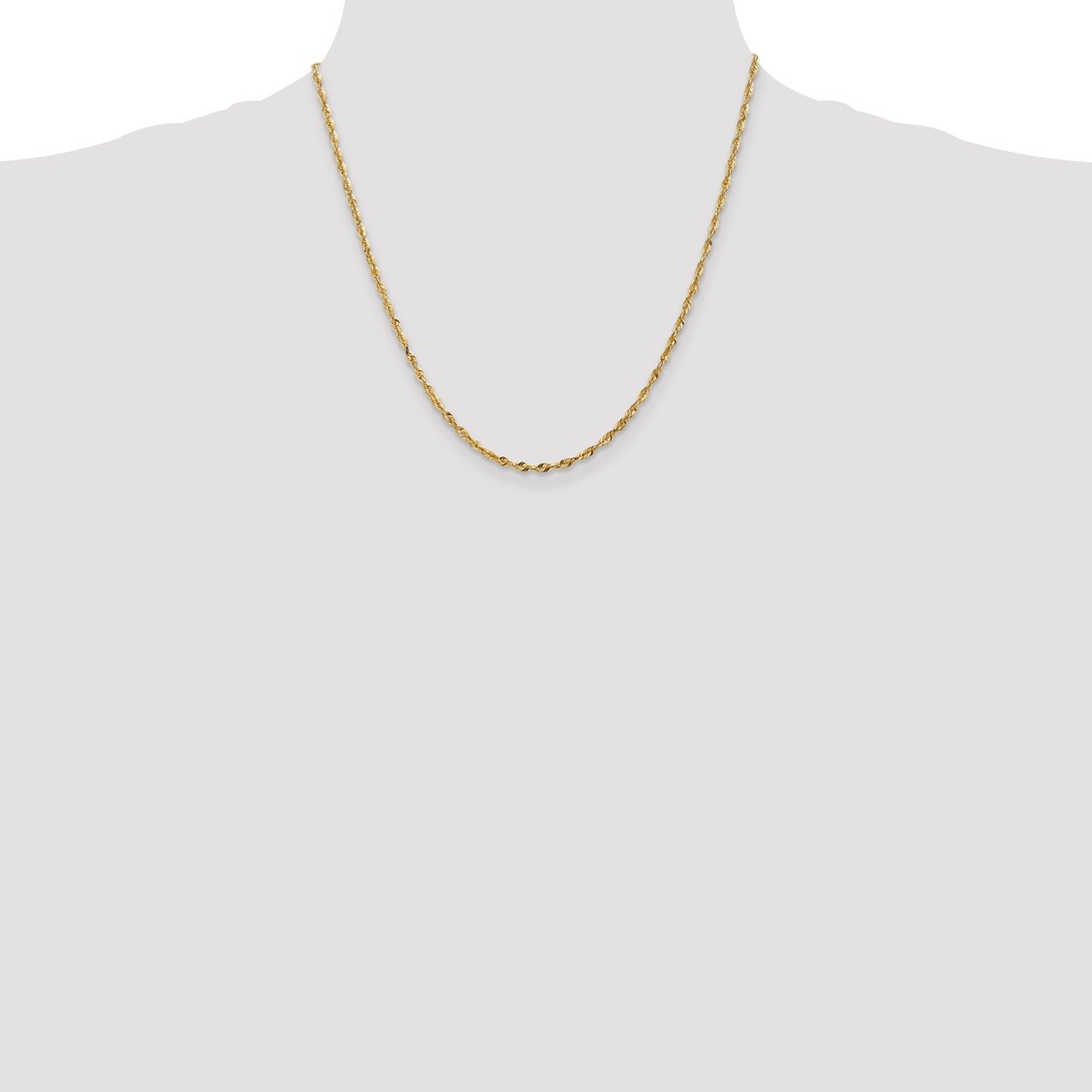 14k 2.5mm Extra-Light D/C Rope Chain-1