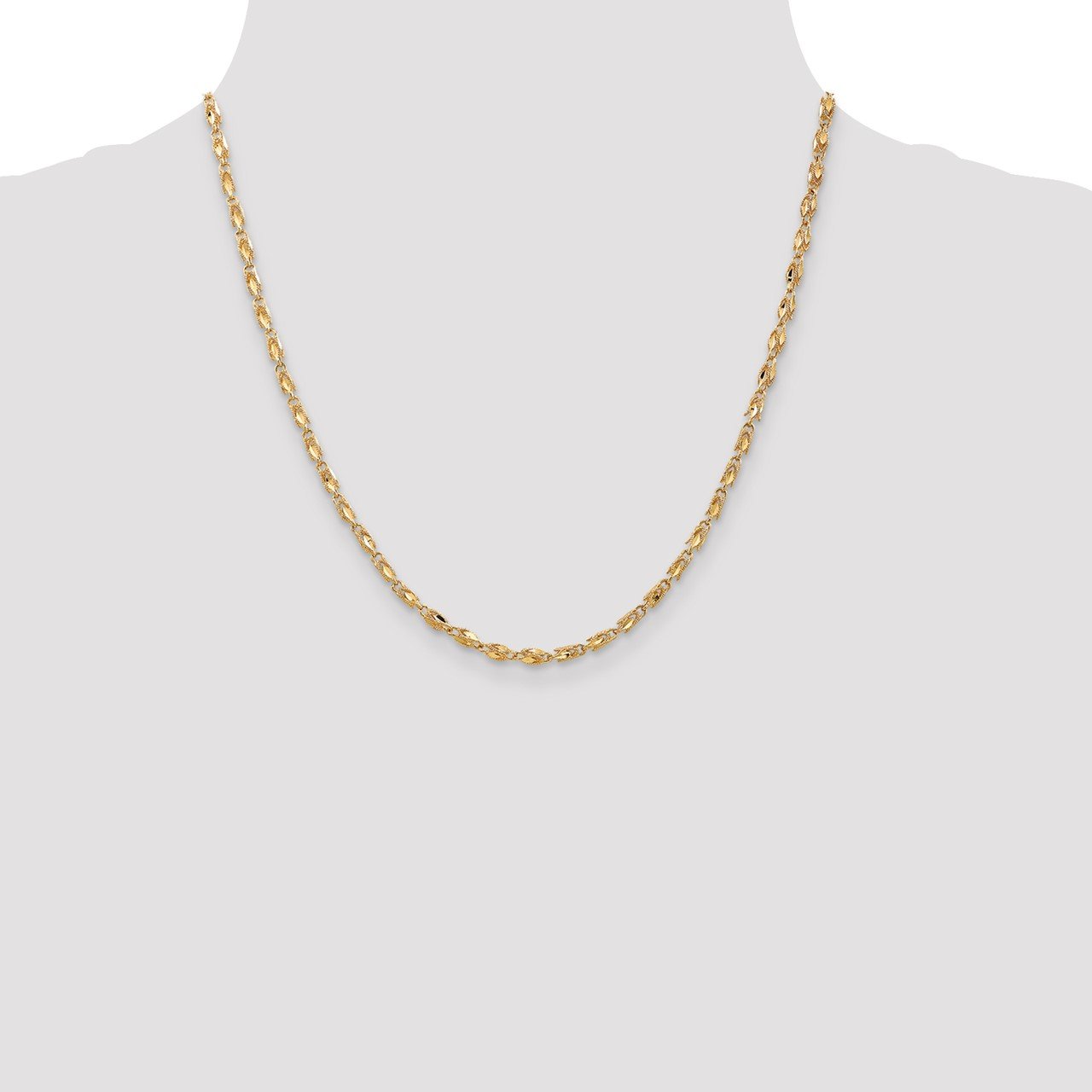 14k 2.5mm Marquise Rope Chain-1