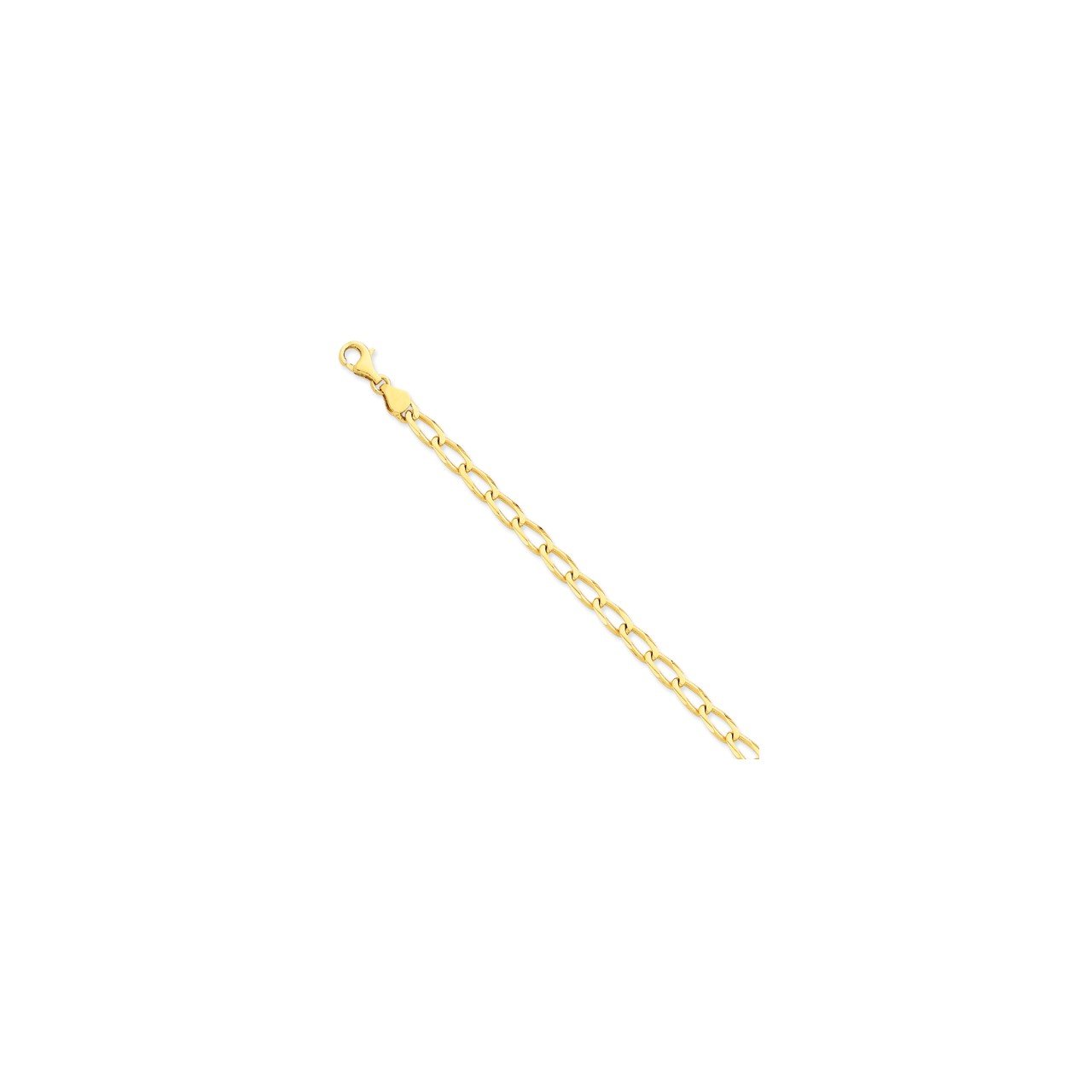 14K 5.9mm Hand-Polished Open Link Chain