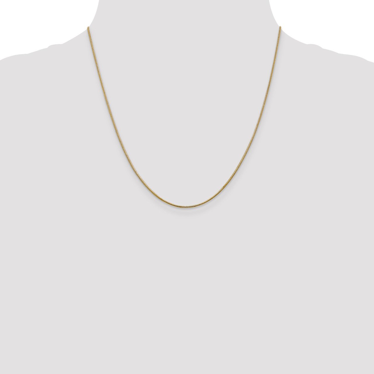 Leslie's 14K 1mm Round Snake Chain-1