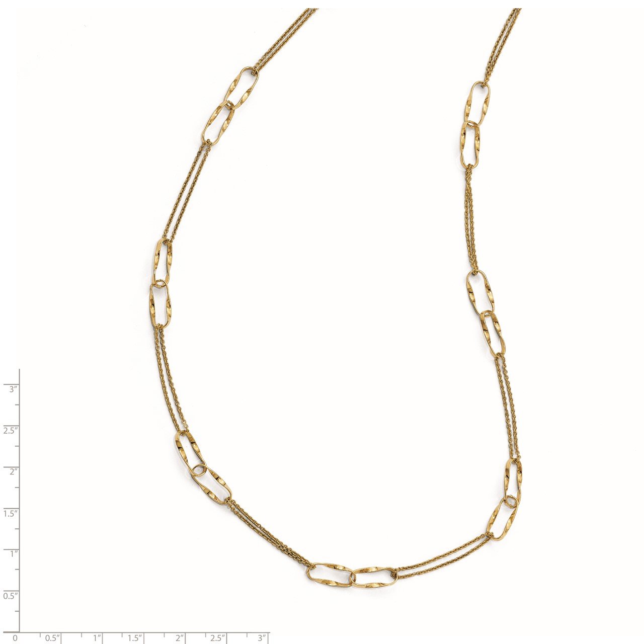 Leslie's 14K Polished Fancy Link Necklace-4