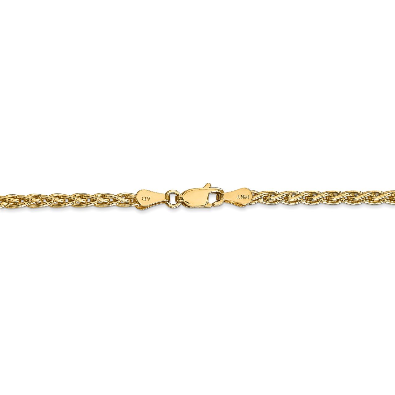 14k 3mm Parisian Wheat Chain-3