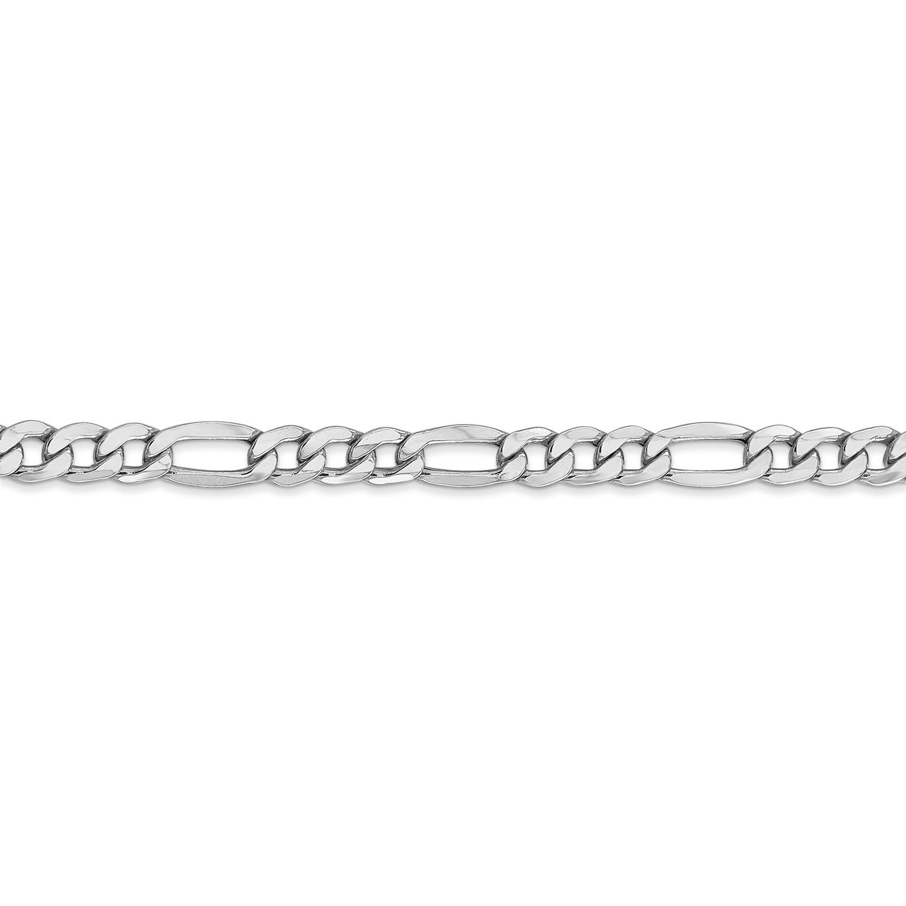 14k WG 5.75mm Semi-Solid Figaro Chain-2