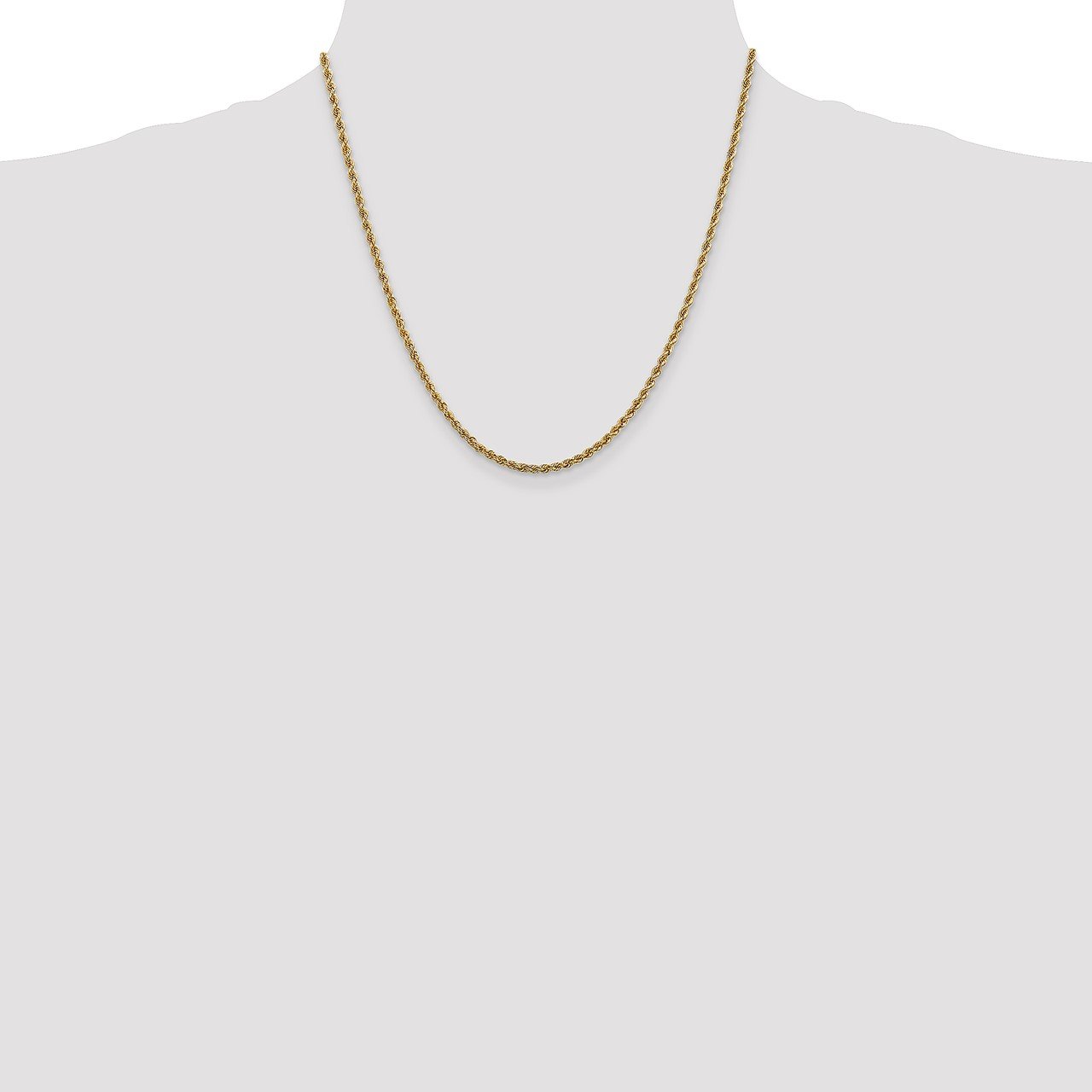 Leslie's 14K 2.5mm Solid Regular Rope Chain-1