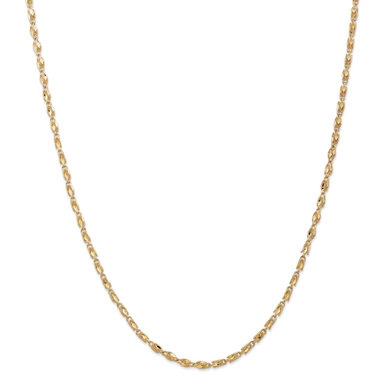 14k 2.5mm Marquise Rope Chain