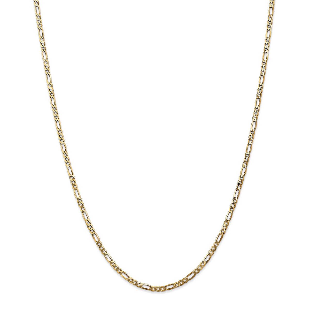 14k 2.75mm Flat Figaro Chain