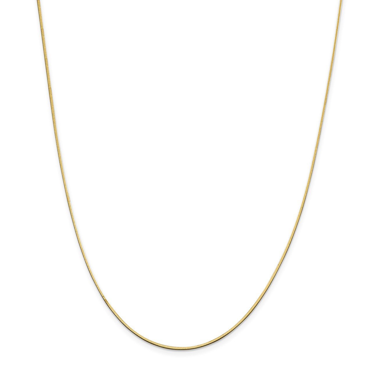 14k 1.4mm Octagonal Snake Chain