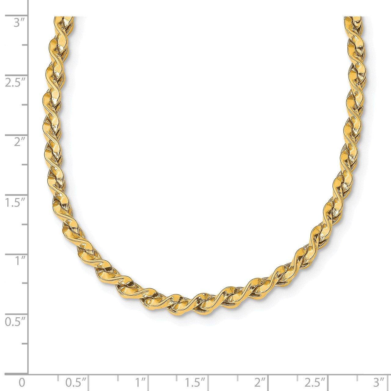 Leslie's 14k Polished Twisted Necklace-3