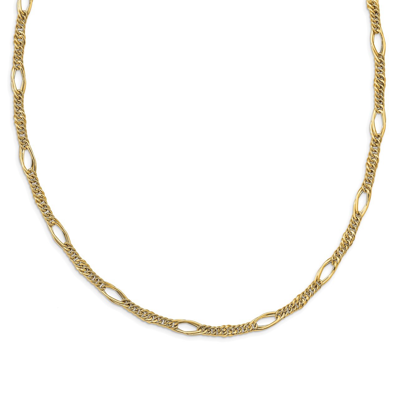 Leslie's 14k Polished Fancy Link Necklace-2