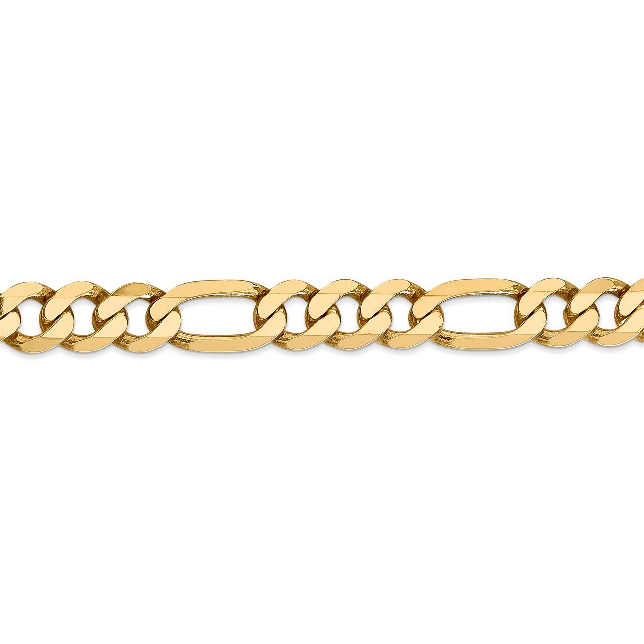 14k 8.75mm Flat Figaro Chain | The Gold Store