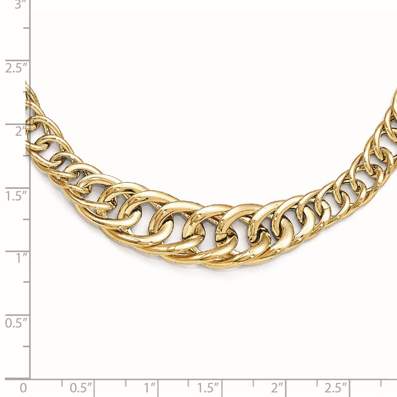 Leslie's 14K Polished Fancy Link Necklace-2