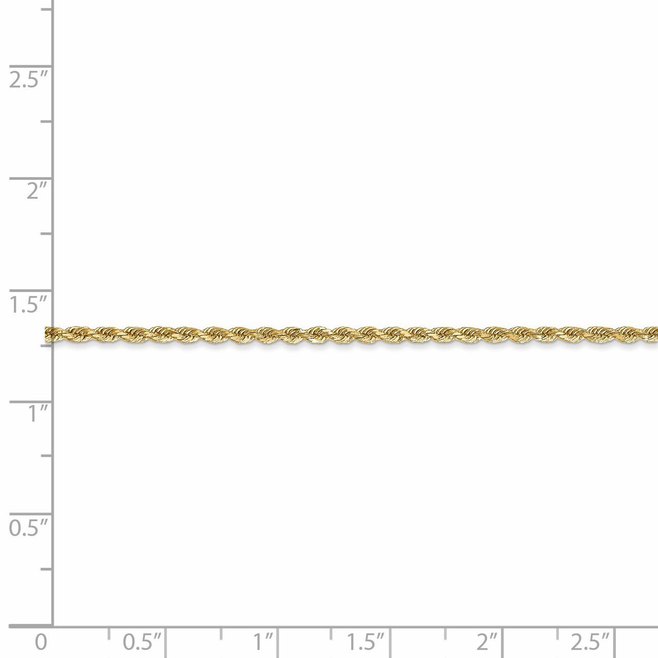 Leslie's 14K 1.75mm Diamond-Cut Rope Chain-4