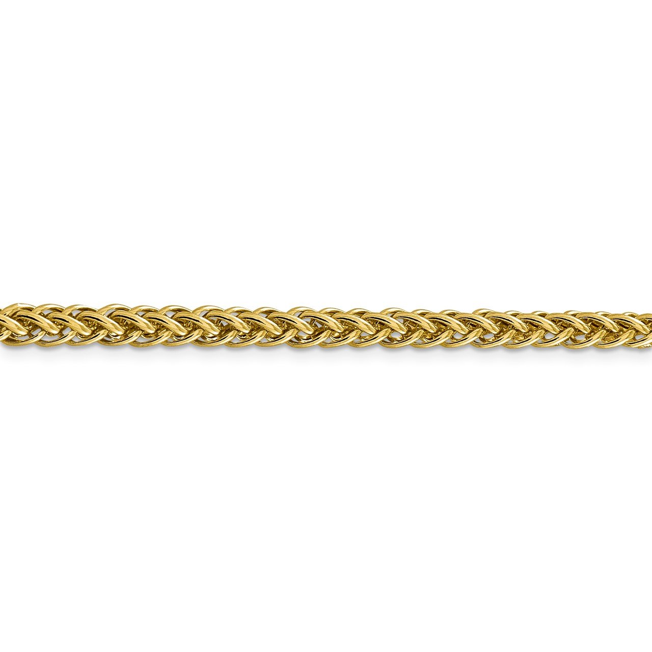 14k 4.65mm Semi-solid 3-Wire Wheat Chain-2