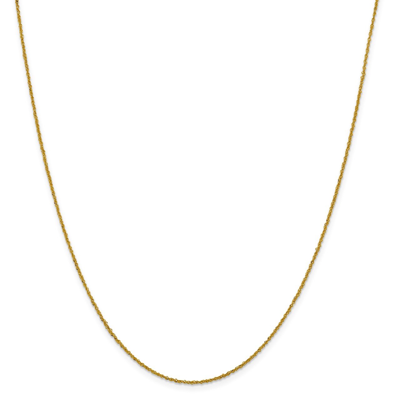 Leslie's 14K 1mm Sparkle Singapore Chain