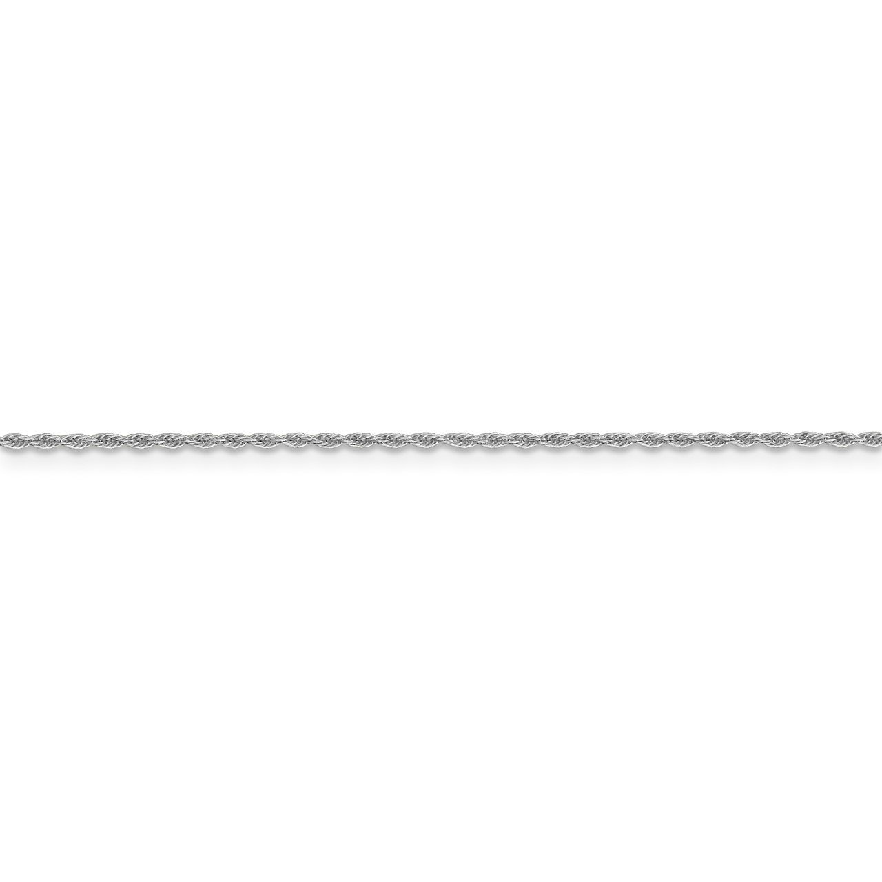 Leslie's 14K White Gold 1.3mm Loose Rope Chain-2