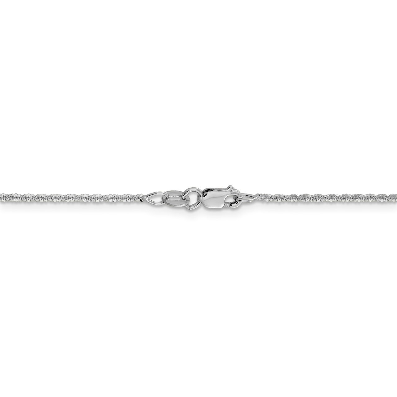 Leslie's 14K White Gold 1.5mm Cyclone Chain-3