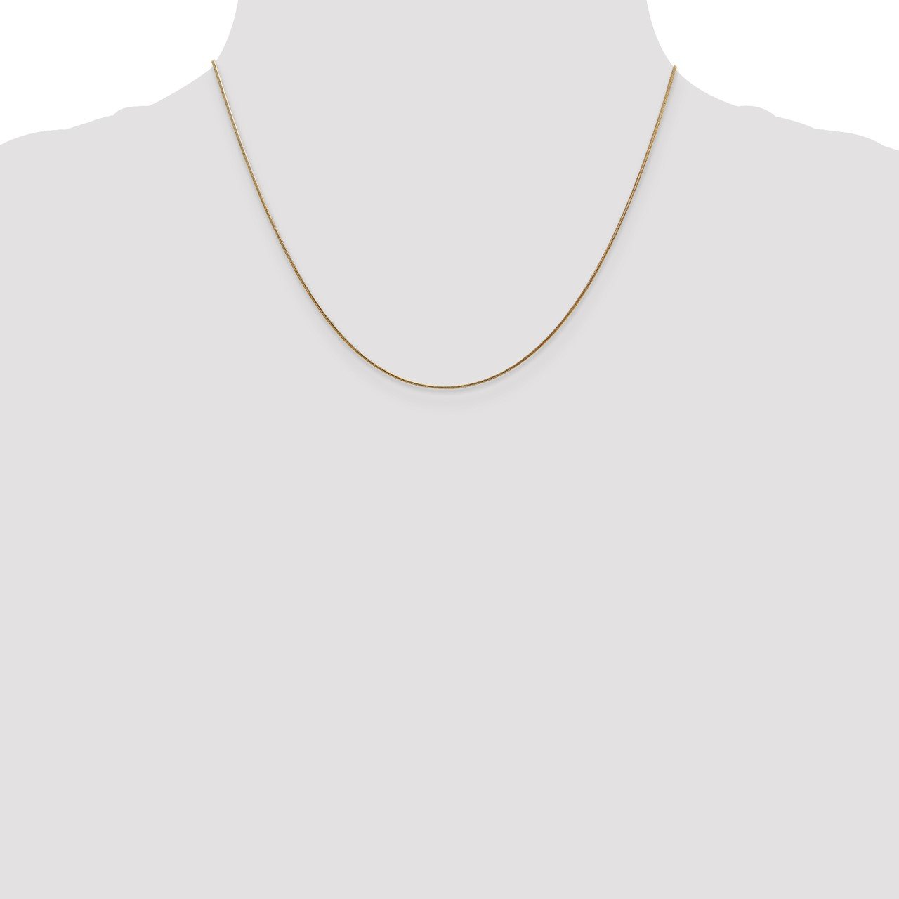 14k .8mm Round Snake Chain-1