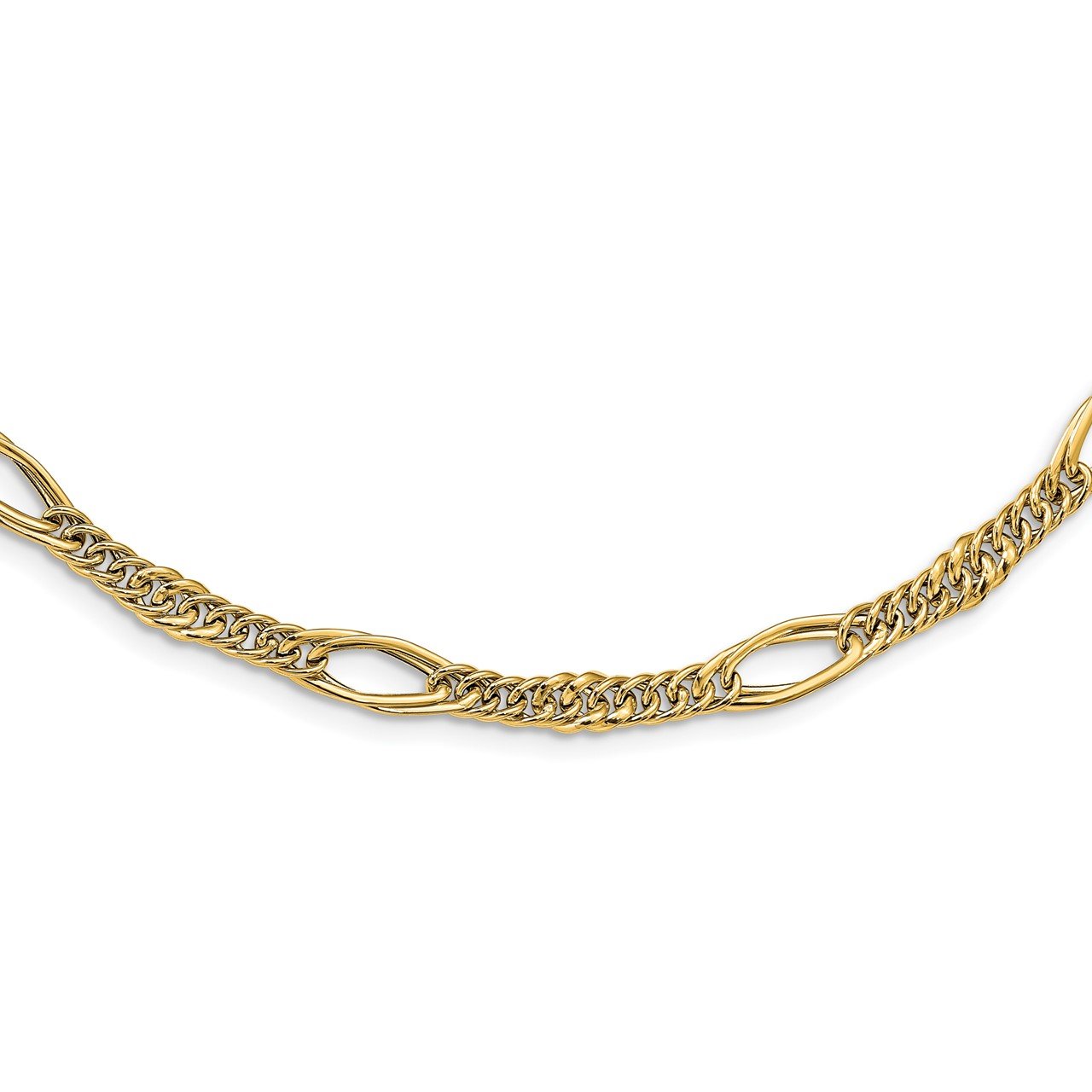 Leslie's 14k Polished Fancy Link Necklace