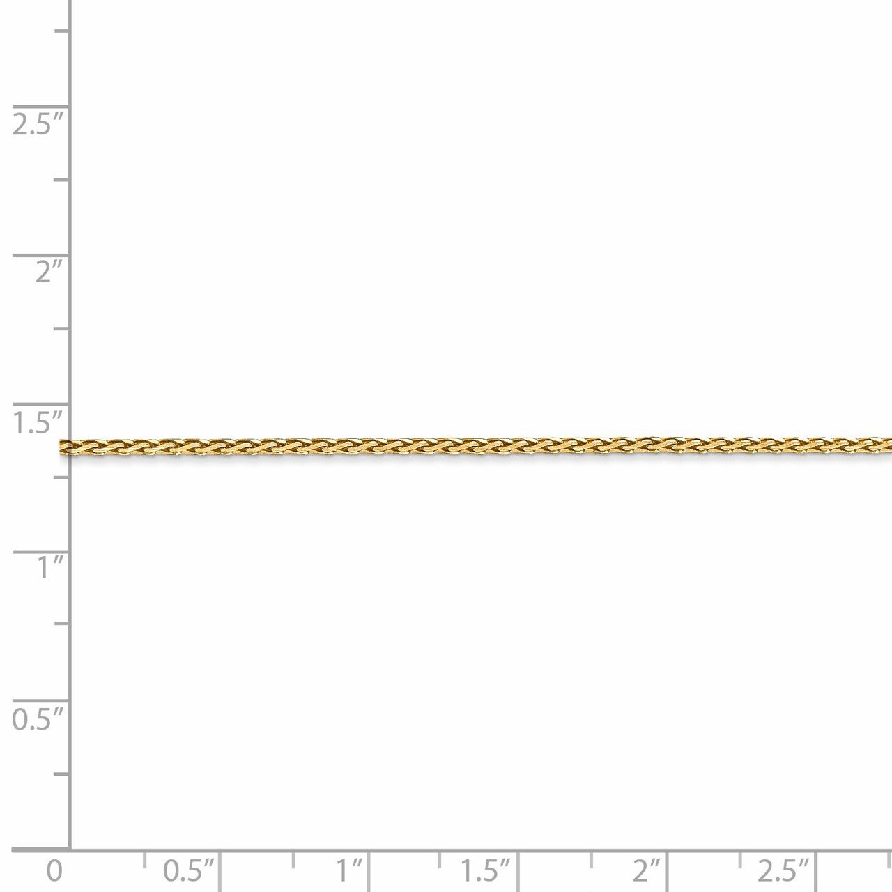 Leslie's 14K 1.3mm D/C Spiga (Wheat) Chain-4