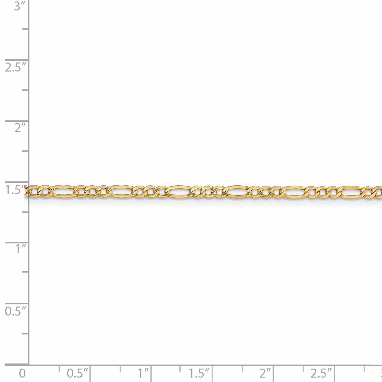 Leslie's 14K 2.5mm Figaro Chain-4