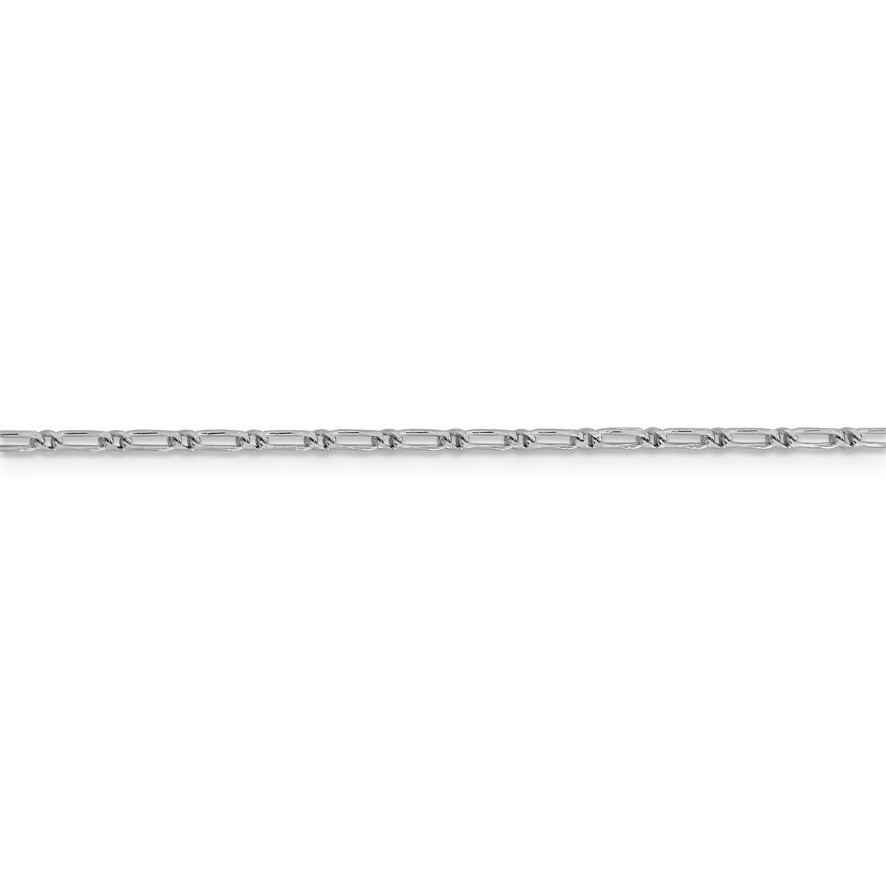 Leslie's 14K White Gold 1.6mm D/C Long Link Franco Chain-2